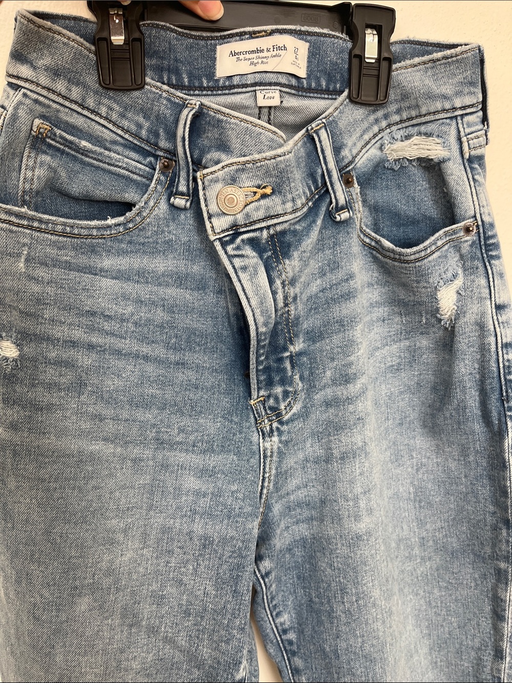 Abercrombie & Fitch Light Blue High-Rise Jeans